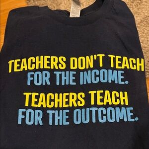 Navy Blue Shirt with Motivational Quote